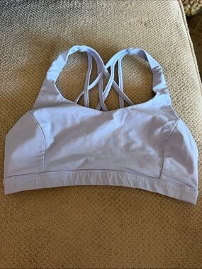 lululemon athletica Light Lavender Strappy Sports Bra